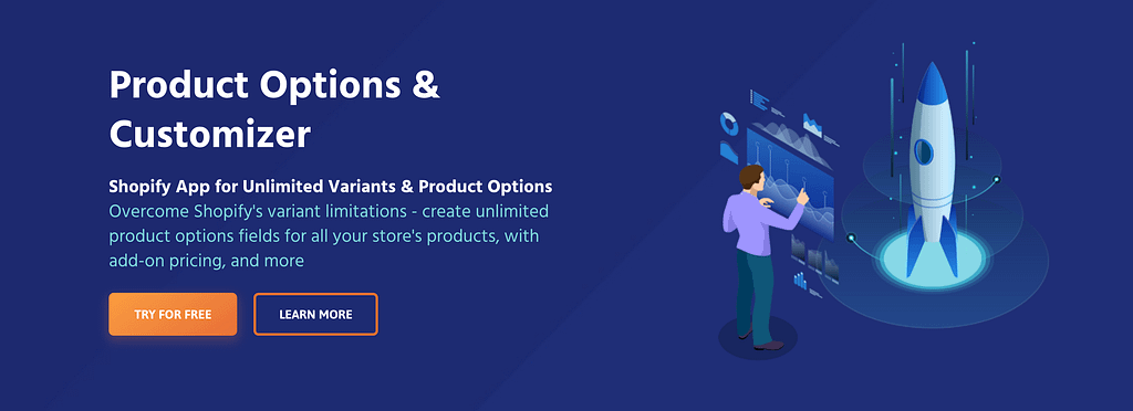 Shopify Product Options and Customizaer